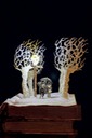 Tumnus and Lucy Narnia book sculpture 1 web